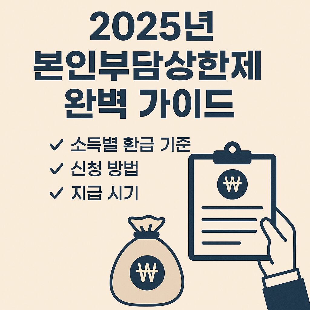 2025년 본인부담상한제 설명하는 그림