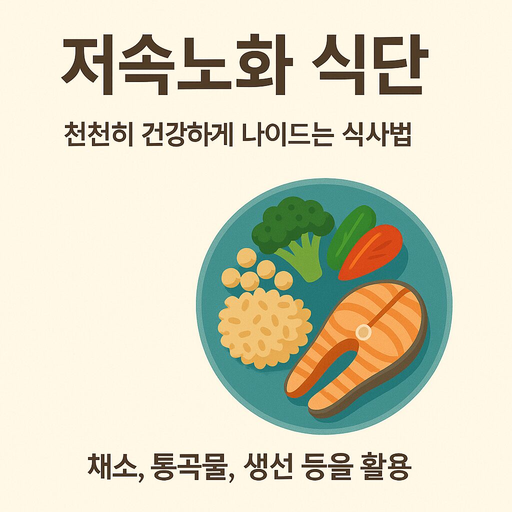 저속노화식단 그림